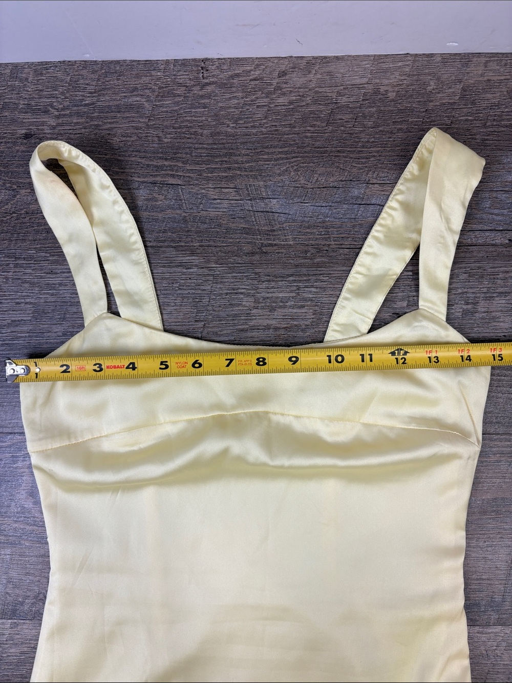 Peppermayo Odette Satin Mini Dress Butter Yellow Size US 2 - Picture 9 of 11